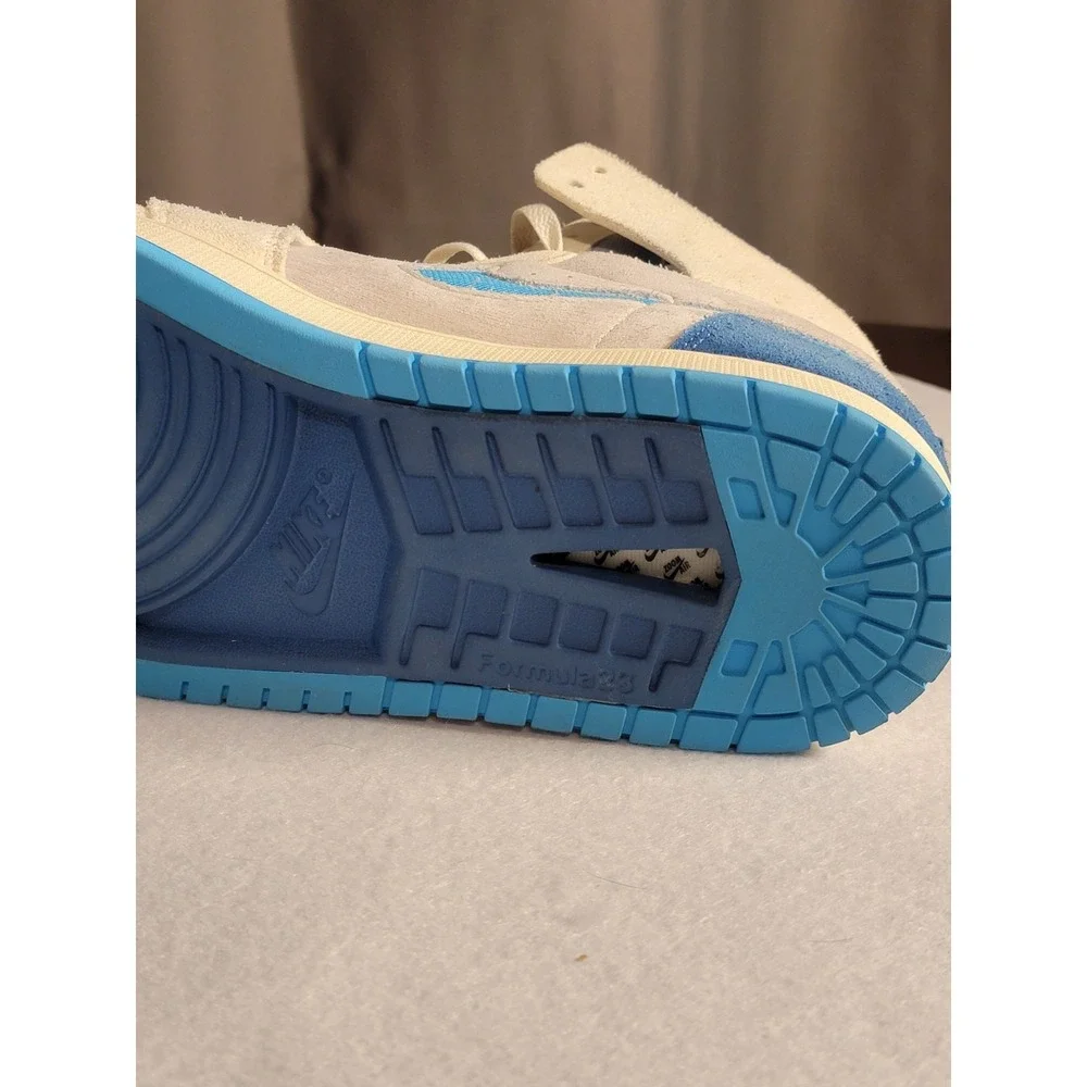 Men's NIKE Size 12 Air Jordan 1 Zoom‎ Comfort 2 High Dark Powder Blue/white!!